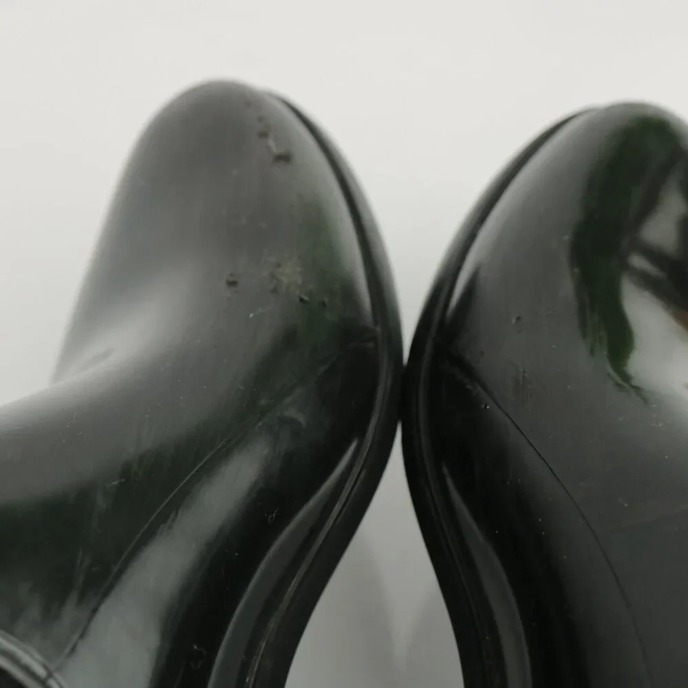 J Crew Womens Rain Boot Size 7 Black‎ Rubber Water Resistant Chelsea Bootie Flat